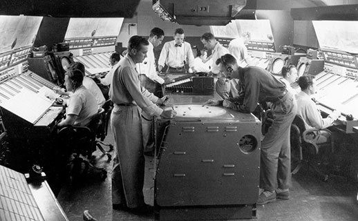 Radar-equipped center