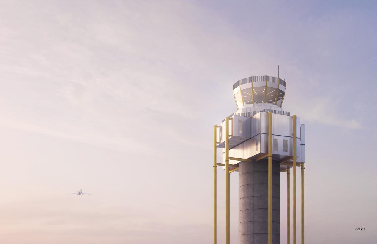 sustainable tower design mockup
