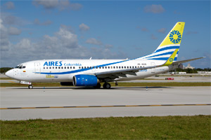 "Photo of an Aires 737 Photo copyright Luimer Cordero - used with permission"
