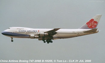 "Photo of China Airlines 747"