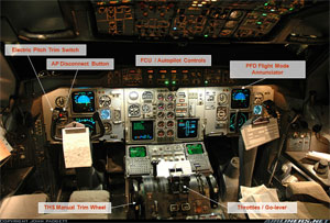 "Photo of A300 Cockpit Photo copyright John Padgett - used with permission"