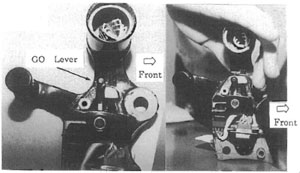 "Photo of Left Side Thrust Lever"