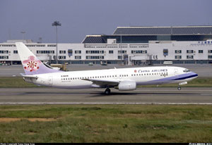"Photo of China Airlines Boeing 737-800 B18616 Photo copyright Sung-Yang Tong - used with permission"