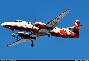 "Photo of Bearskin Airlines Fairchild SA-227AC Metro III, C-FFZN Photo copyright Pierre Lacombe – used with permission"