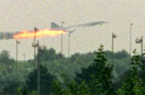 "In-flight fire following takeoff from runway 26"