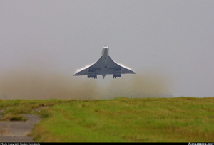 "Photo of Concorde after lift off Photo copyright Florian Kondziela - used with permission"