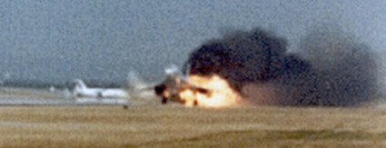 "Photo of Flight 4590 at Rotation on Runway 26"