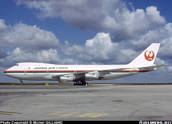 "Photo of Japan Air Liner Photo copyright Michel Gilliand - used with permission"