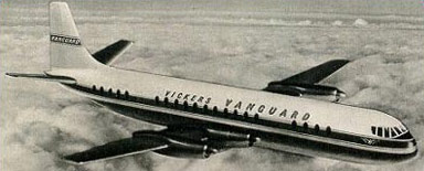 "Photo of a Vickers Vanguard Airplane"