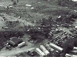 "Photo of Chicago DC10 crash site"