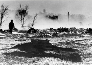 "Photo of Chicago DC10 crash"