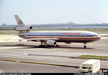 "Photo of American Airlines DC10 Photo Copyright Ken Rose - used with permission"