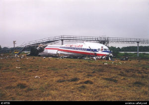 "Photo 2 of American Airlines Flight 1420 crash site -NTSB"