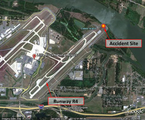 "Aerial photo of Little Rock Airport (LIT)"