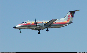 "Photo of an EMB-120 Photo copyright Gregg Stansbery - used with permission"