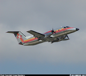 "Photo of an EMB-120 Photo copyright Greg Stansbery - used with permission"