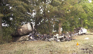 "Photo of accident wreckage"