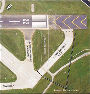 "Photo of Taxiways Leading to Runways"