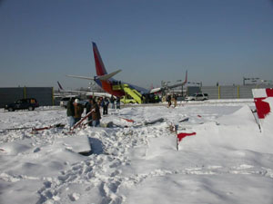 "Photo of accident scene - NTSB Docket Photo"