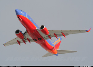 "Photo of a Southwest Airlines 737 on Takeoff from Chicago Midway International Airport Photo copyright Gabriel Widyna - used with permission"