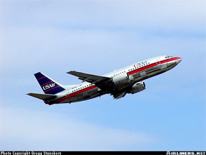 "Photo of USAir, Boeing 737 Photo copyright Gregg Stansbery - Used with permission"