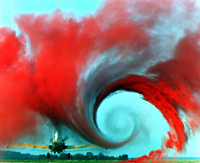 "Photo of a wake vortex."