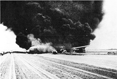 "Photo of crash of United Airlines DC-8 in Denver"