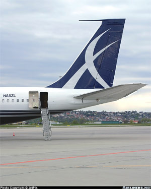 "Photo of a Boeing 707 Stabilizer Photo copyright Torsten Maiwald - used with permission"