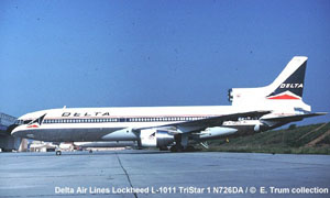 "Photo of Delta Airlines L-1011 Copyright E. Trum collection - used with permission"
