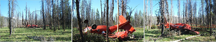 "Photos of Stinson wreckage"