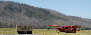 "Photo of Stinson 108-3 N773C at Bruce Meadows Airport on the morning of the day of the accident Photo copyright Jenell Martin - used with permission"