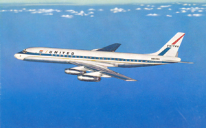 Douglas DC-8 and Lockheed L-1049 Super Constellation