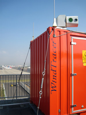 "Ground based Doppler LIDAR system installed at Tokyo's Haneda airport"