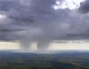 "Fully developed multiple microbursts"