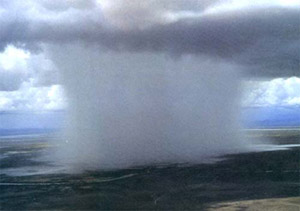 "Photo of a “wet” microburst"