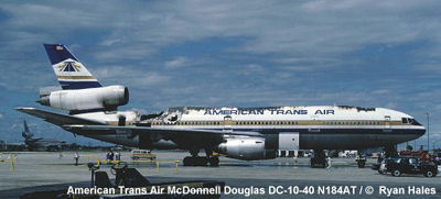 "Photo of American Trans Air Flight 131, McDonnell Douglas Model DC-10"