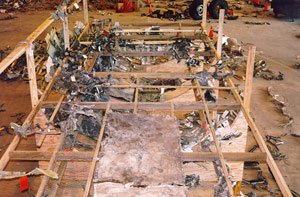 "NTSB photo of post accident investigation"