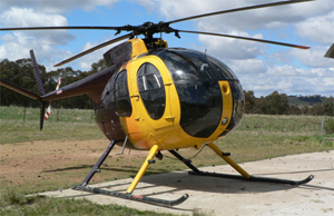 "Photo of Hughes 369HS Helicopter Photo copyright MD Helicopters - used with permission"