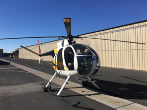 "Photo of a Hughes 369HS Helicopter Photo copyright MD Helicopters - used with permission"
