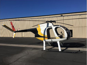 "Photo of a Hughes 369HS Photo copyright MD Helicopters - used with permission"