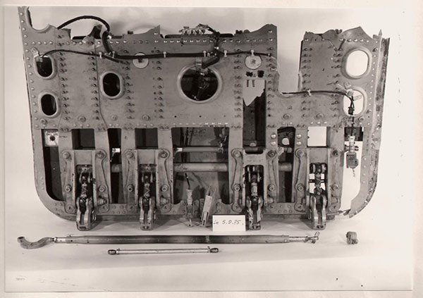 "Recovered Cargo Door during the Technical Examination (source: BEA France)"