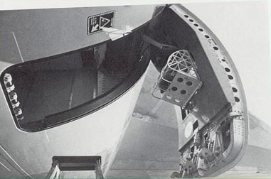 "Photo of the DC-10 left side aft cargo door, looking up"