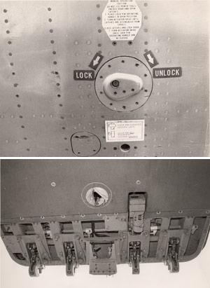 "Photos of a similar cargo door Photo copyright BEA France – used with permission"