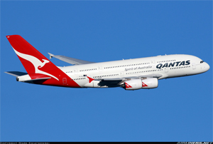 "Photo of Qantas A380 Photo copyright Mark Kwiatkowski - used with permission"