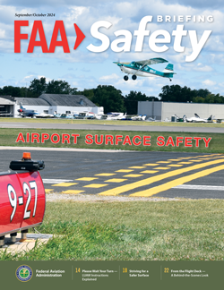 Cover of the September/October 2024 FAA Safety Briefing Magazine