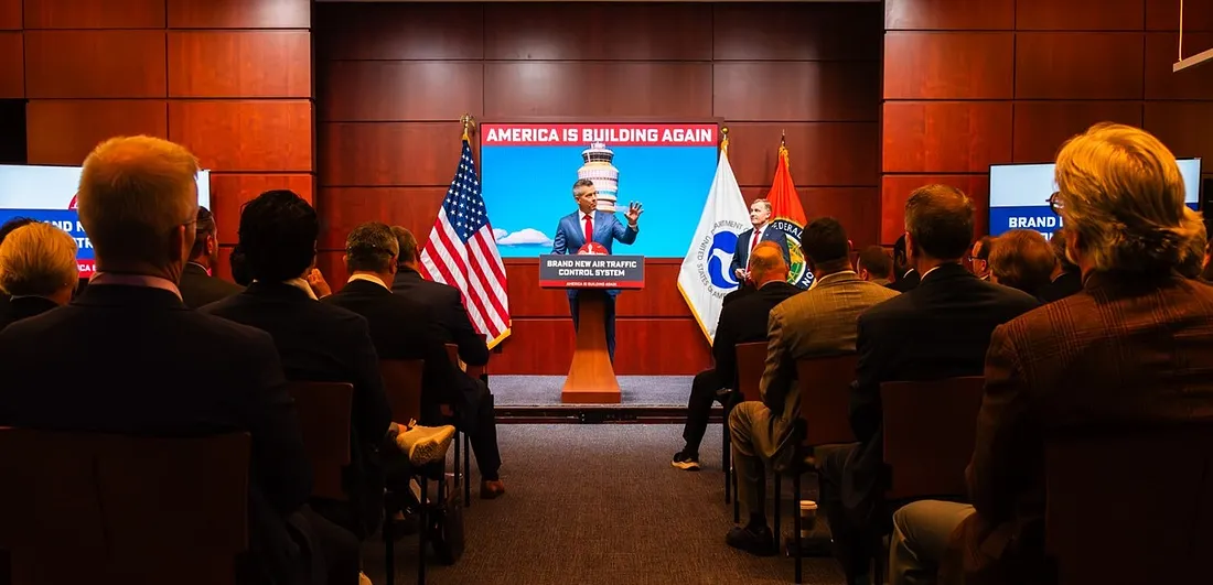 U.S. Department of Transportation Secretary Sean P. Duffy speaks to forum participants. (Photo: DOT)