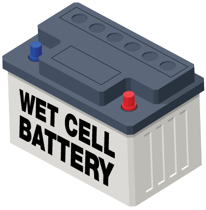 hazmat wet cell battery example