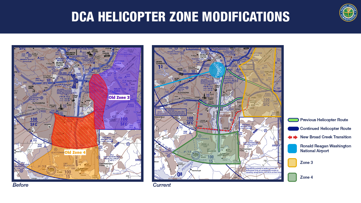 DCA Helicopter Route