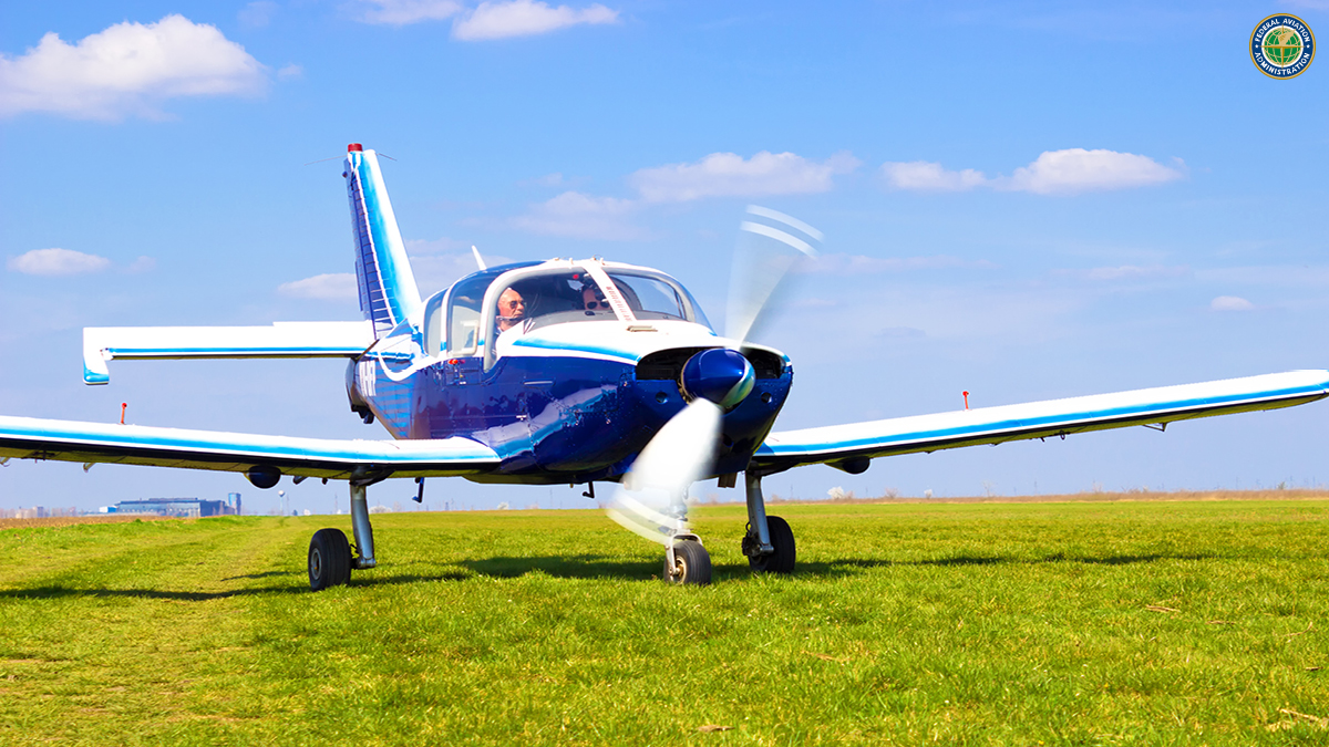 GA aircraft on grass