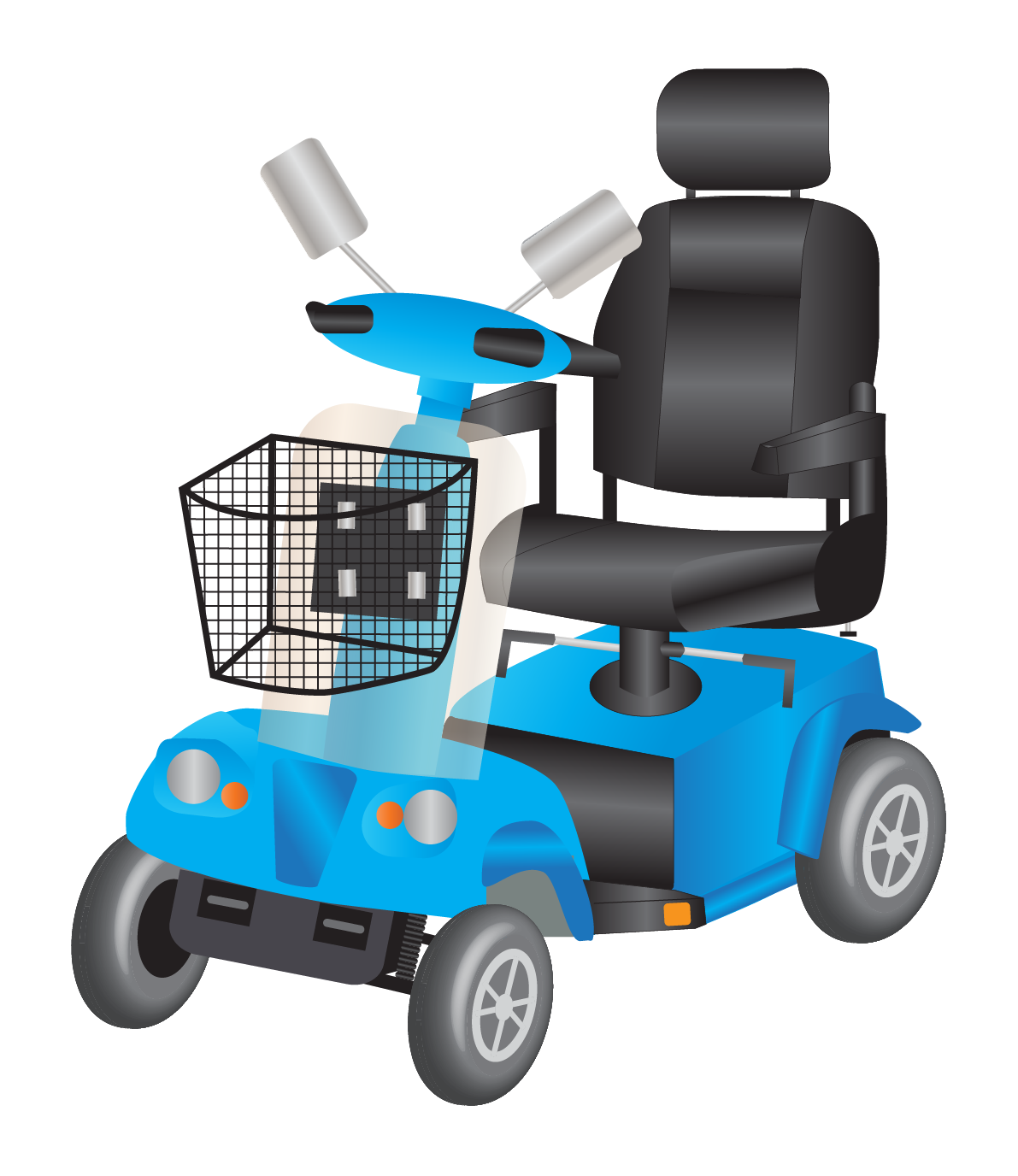 mobility scooter illustration